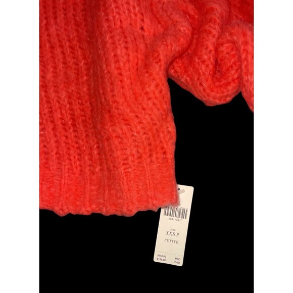 Anthropologie Pilcro Sweater XXSP Petite Rose Pink Turtleneck NWT $118 - Picture 2 of 6